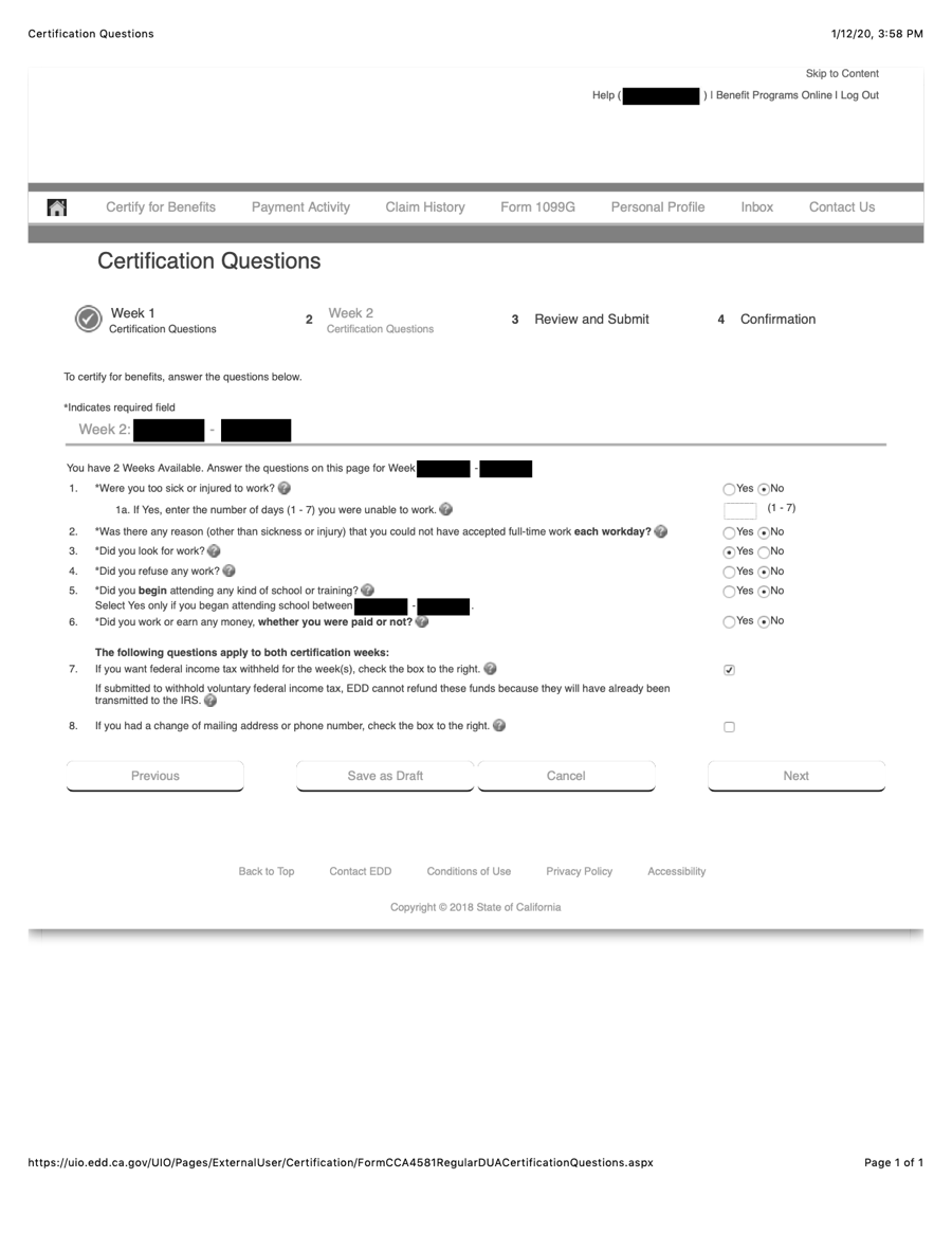 Contingent World: How to File Bi Weekly Certification Forms (for